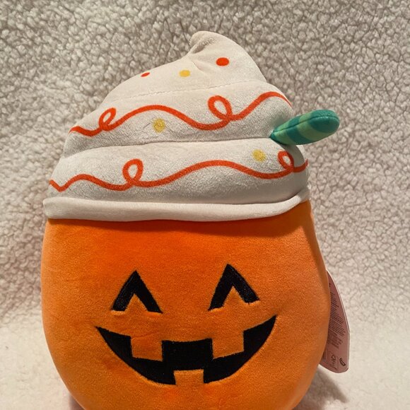 Squishmallows Other - Squishmallow Lester 10” Pumpkin Latte Plush Stuffed‎ Halloween Special Edition